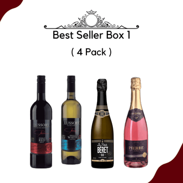 Best Seller Non-alcoholic Wine Sampler Pack (4-Bottles)