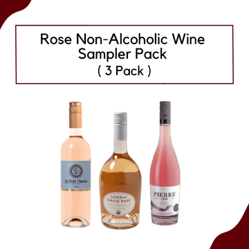 Rose Non-alcoholic Wine Sampler Pack (3-bottles)