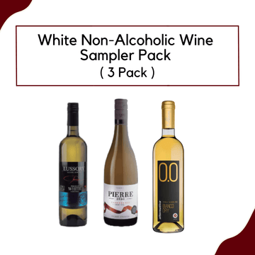 White Non-alcoholic Wine Sampler Pack (3-Bottles)