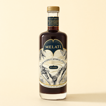 Non-alcoholic 0.0% spirits guide - botanical aperitif bottle