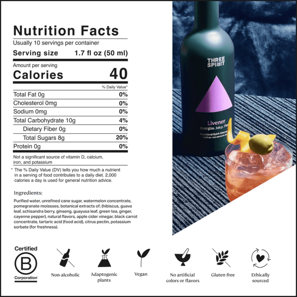 Three Spirits - Livener - Halal Wine Cellar