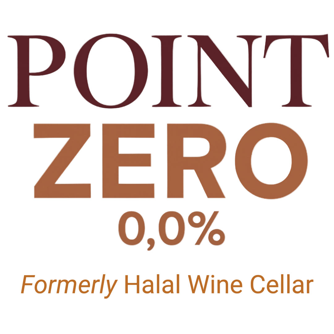 Logo of Point Zero 0,0% formerly Halal Wine Cellar on a white background