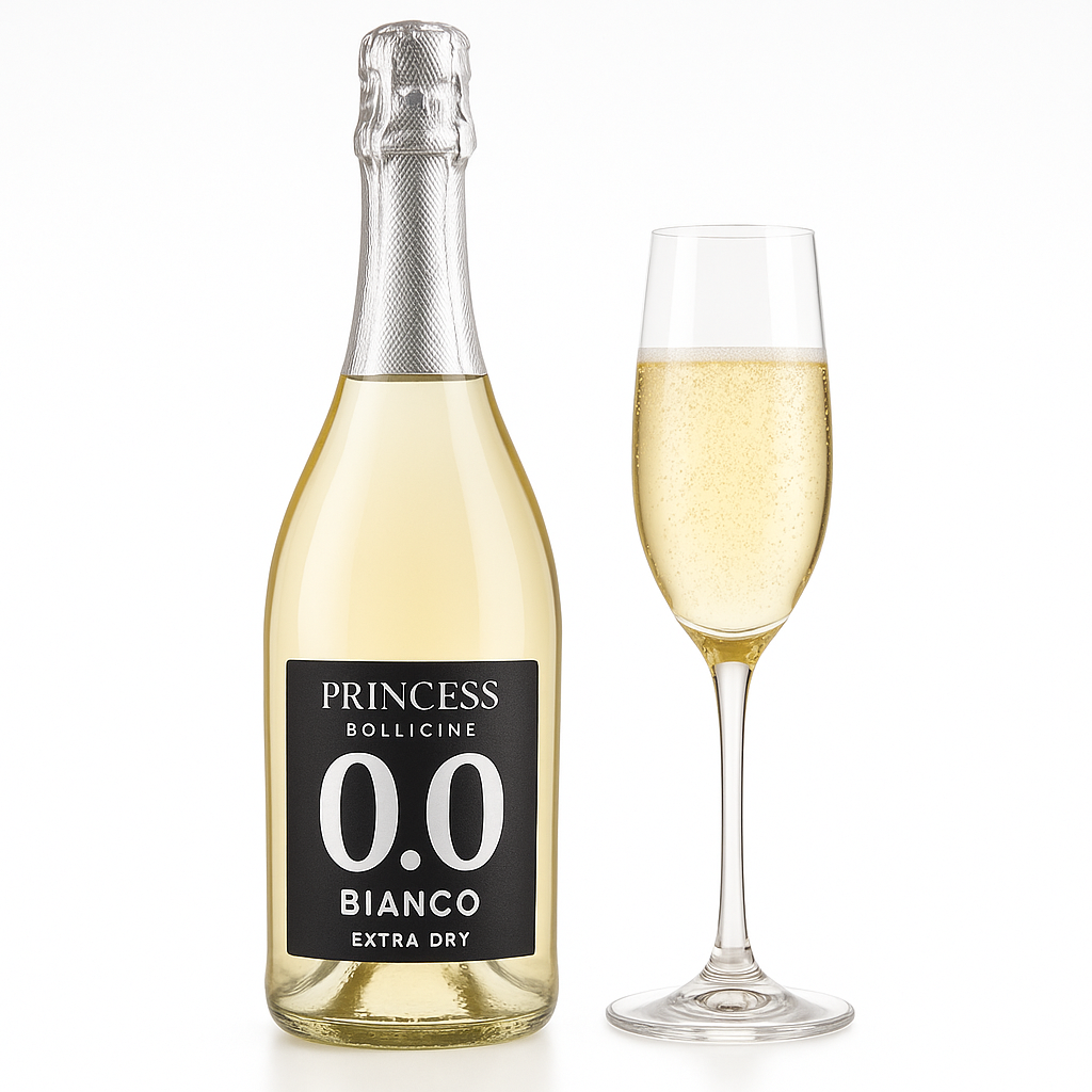 Princess - Bollicine Blanco Extra Dry (Pinot Grigio) (0.0%) - Halal Wine Cellar