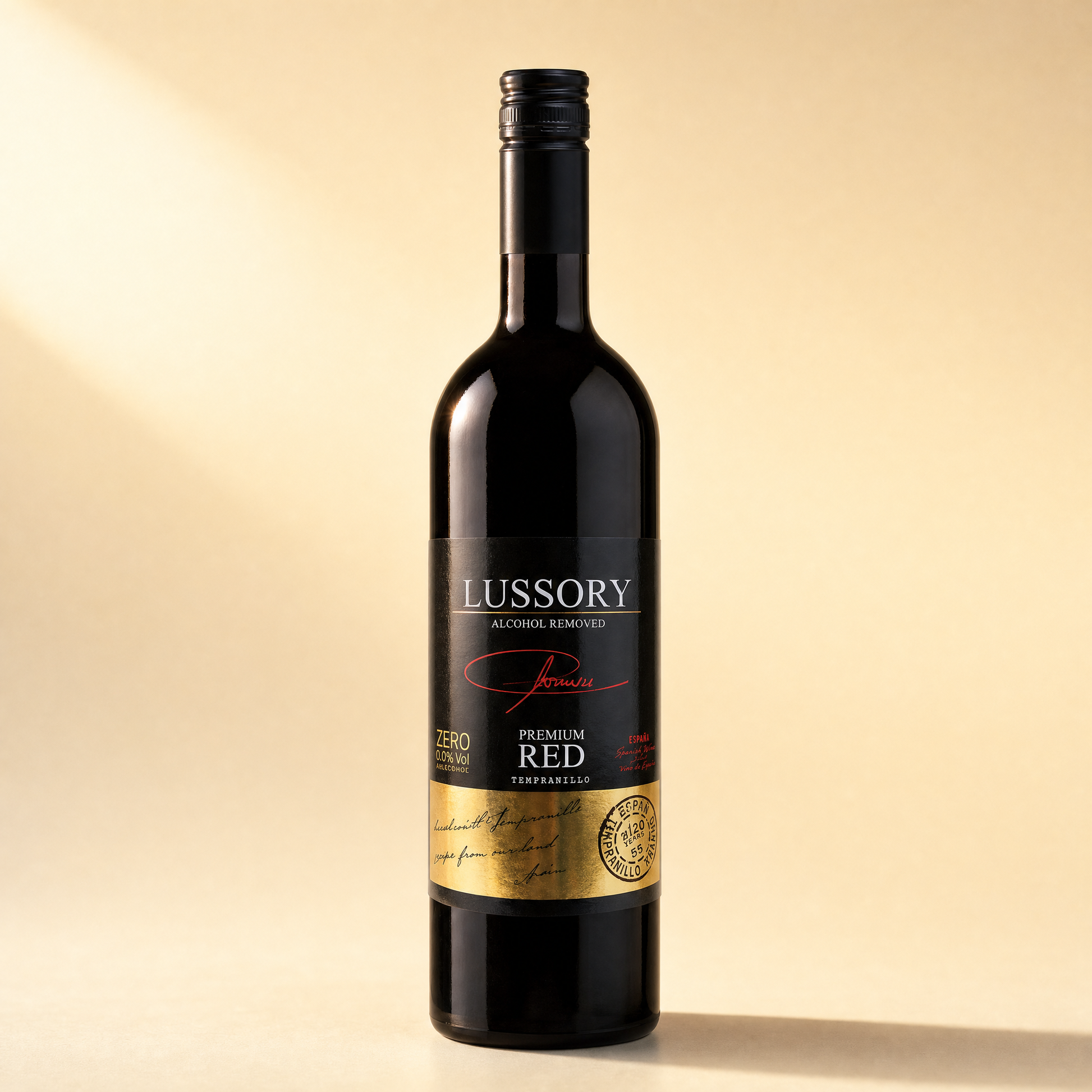 Lussory Premium Tempranillo 0.0% — Spanish dealcoholized red wine