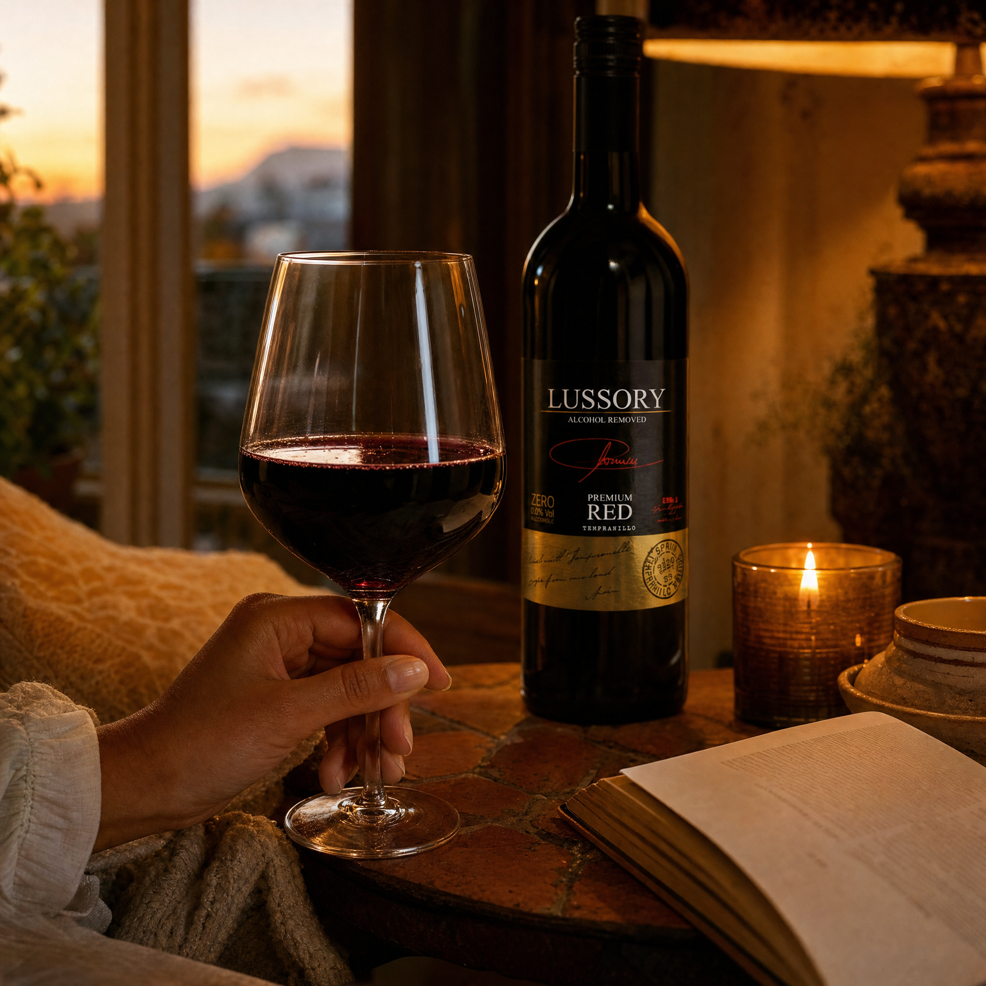 Lussory Premium Tempranillo 0.0% non-alcoholic red wine - ritual lifestyle