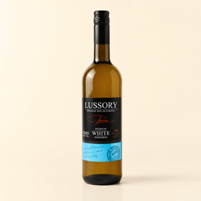 Lussory Premium Chardonnay 0.0% non-alcoholic Spanish white wine — bottle