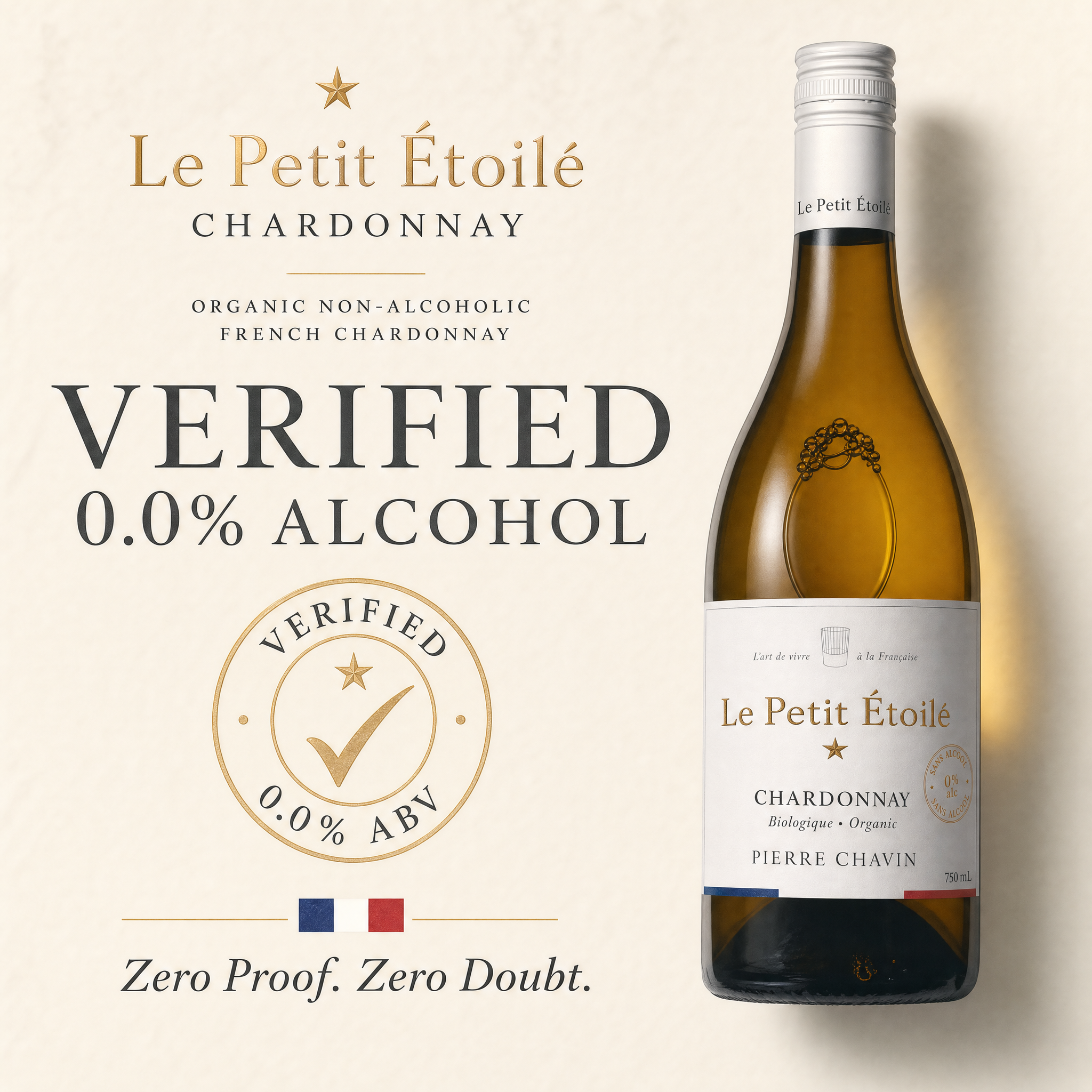 Le Petit Étoilé Chardonnay 0.0% — 0.0% ABV, Zero Proof Zero Doubt
