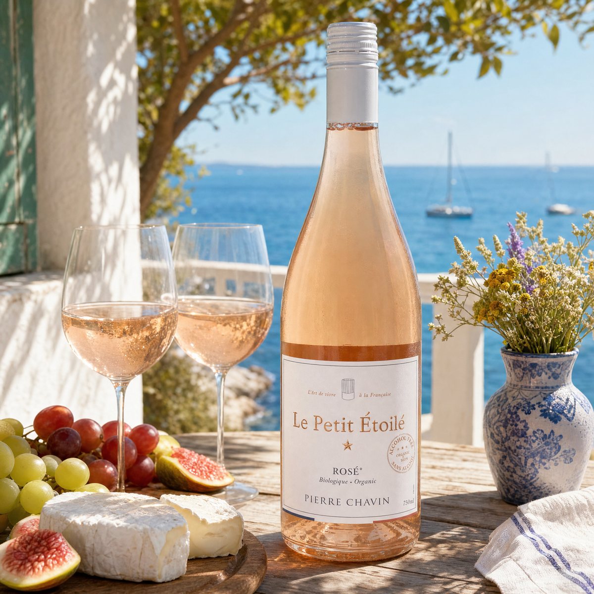 Le Petit Étoilé Rosé at a Côte d'Azur seaside lunch
