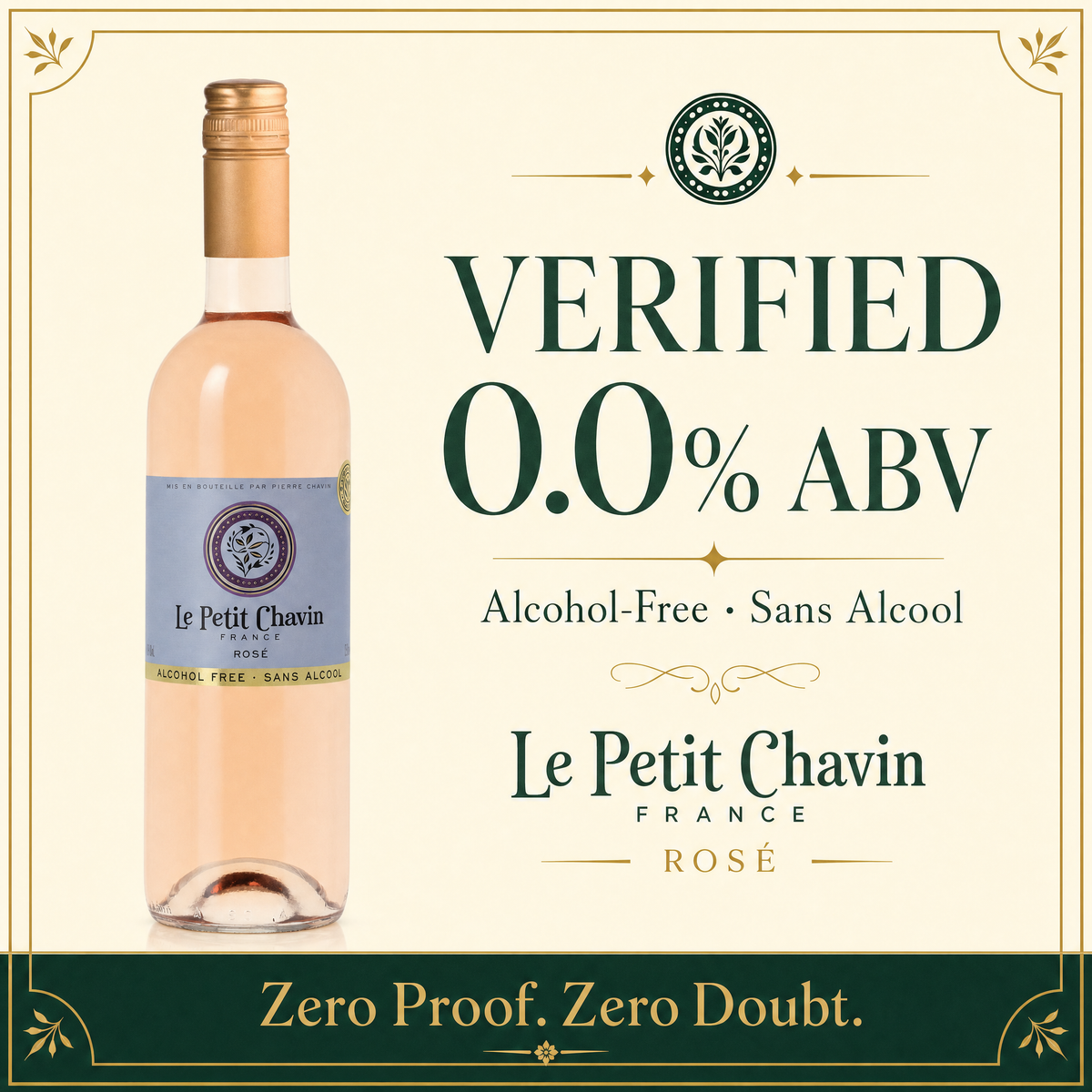 Le Petit Chavin Rosé — 0.0% ABV, Zero Proof Zero Doubt