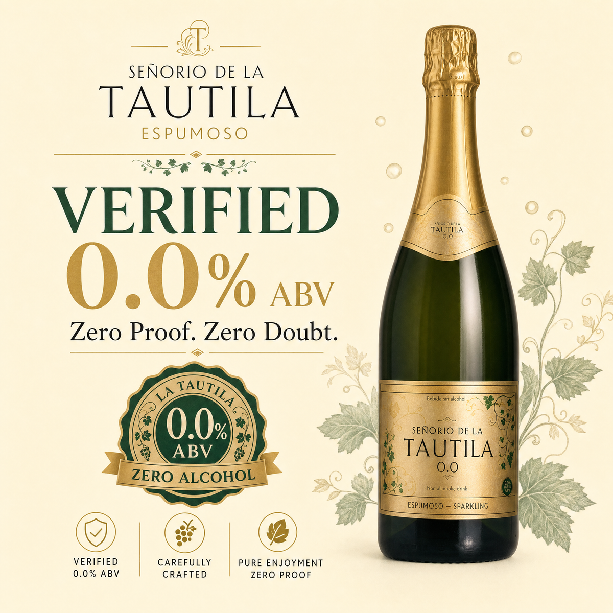 La Tautila Espumoso — 0.0% ABV, Zero Proof Zero Doubt