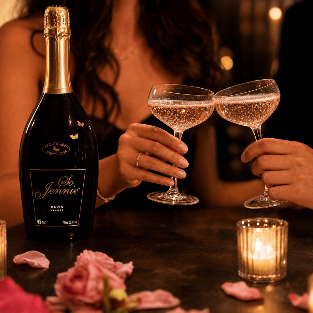 So Jennie Paris Rosé 0.0% non-alcoholic sparkling — bottle