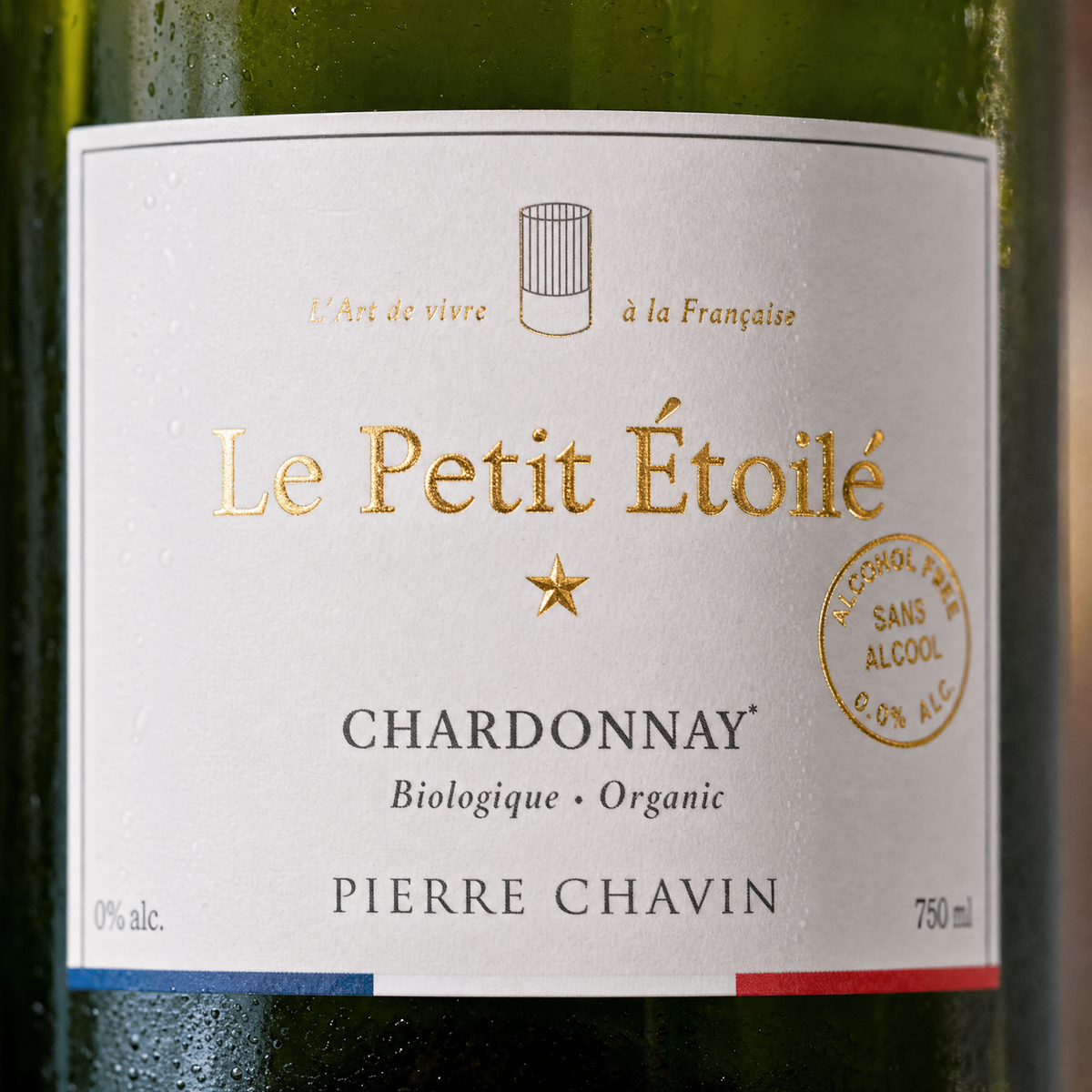 Le Petit Étoilé Chardonnay 0.0% — label detail