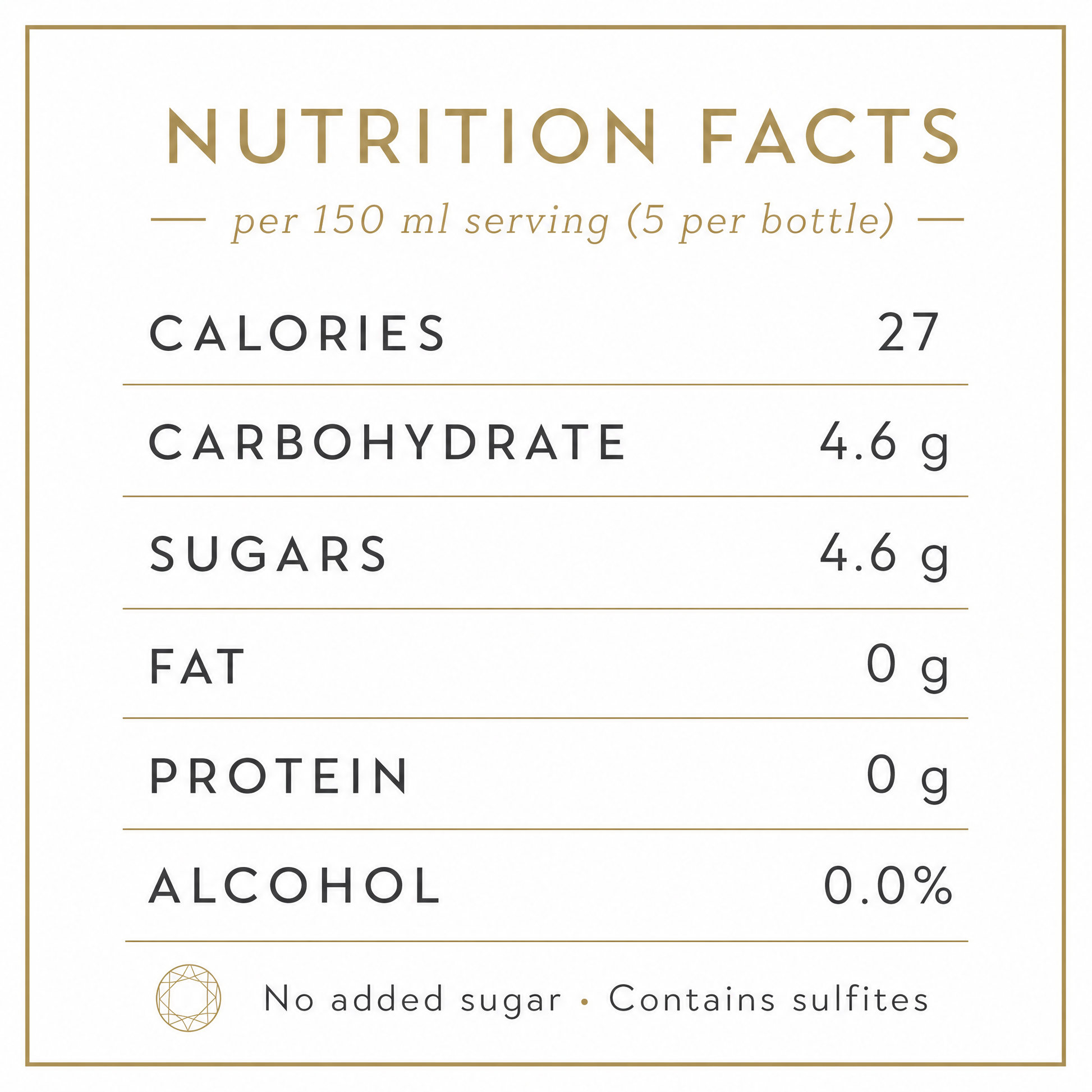 Prima Pavé Blanc de Blancs 0.0% — nutrition