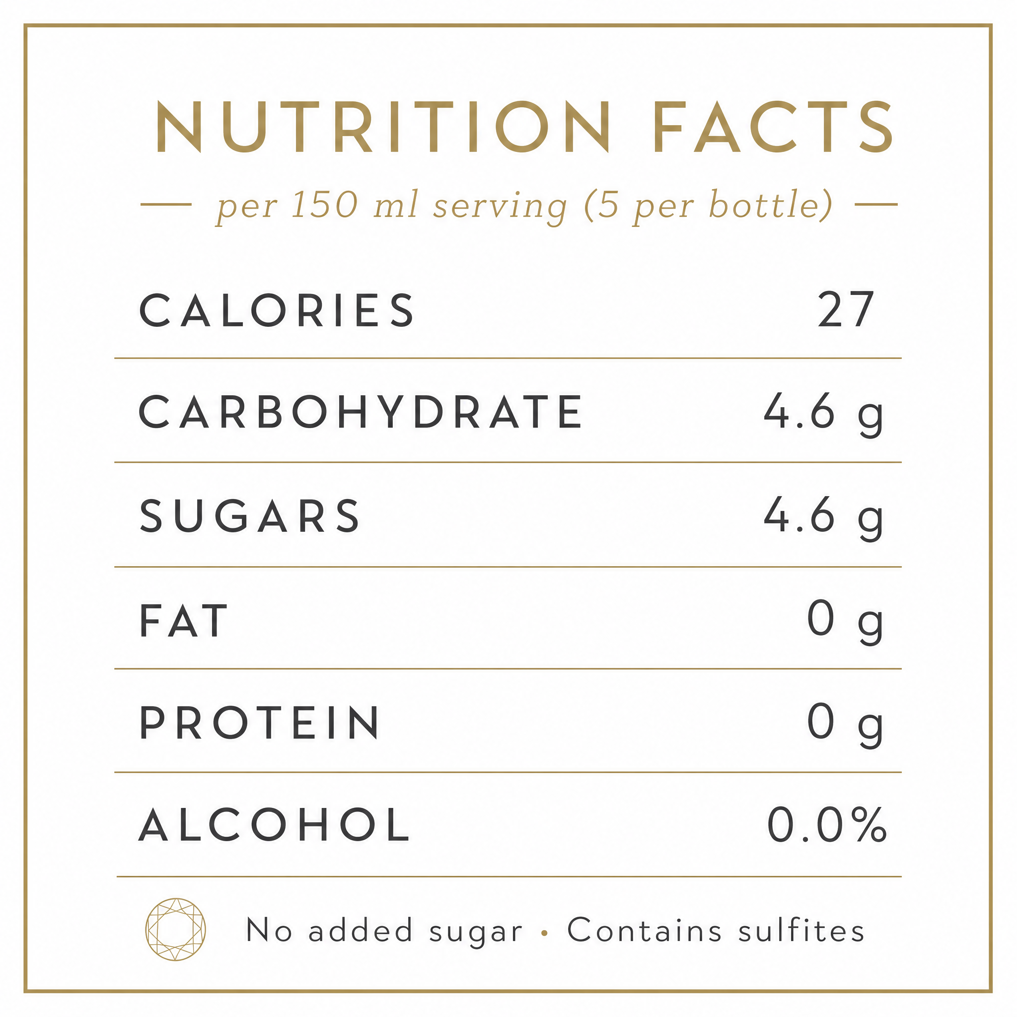 Prima Pavé Blanc de Blancs 0.0% — nutrition