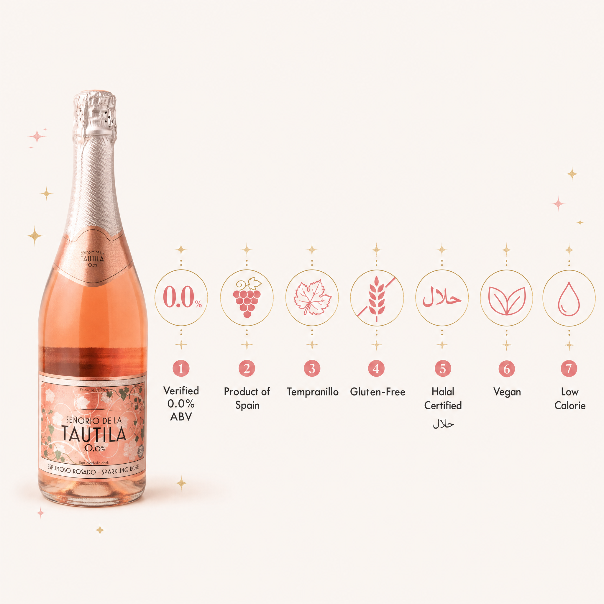 La Tautila Espumoso Rosado (0.0%) — Benefits