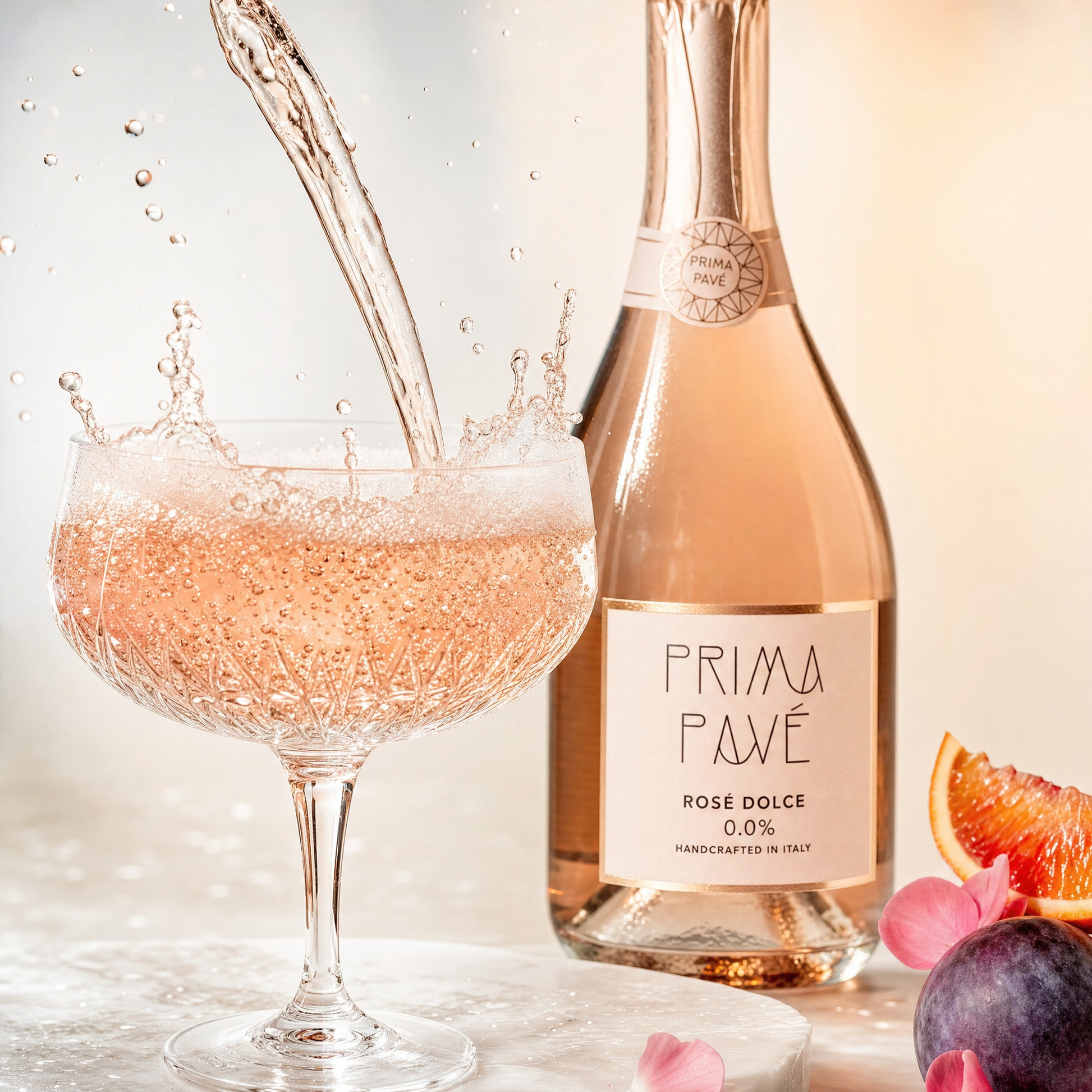 Prima Pavé Rosé Dolce Demi-Sec (0.0%) — Pour
