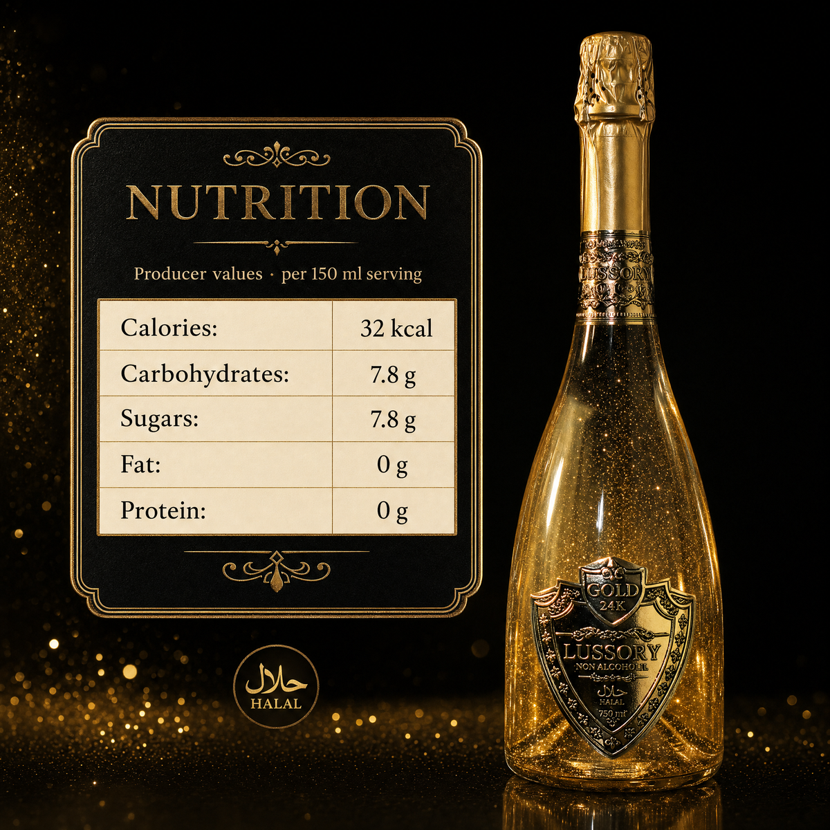 Lussory 24k Gold — nutrition facts