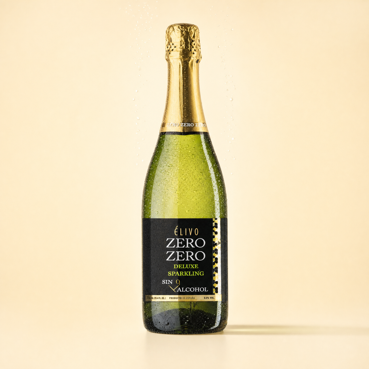 Elivo Zero Zero Deluxe Sparkling 0.0% non-alcoholic sparkling wine bottle