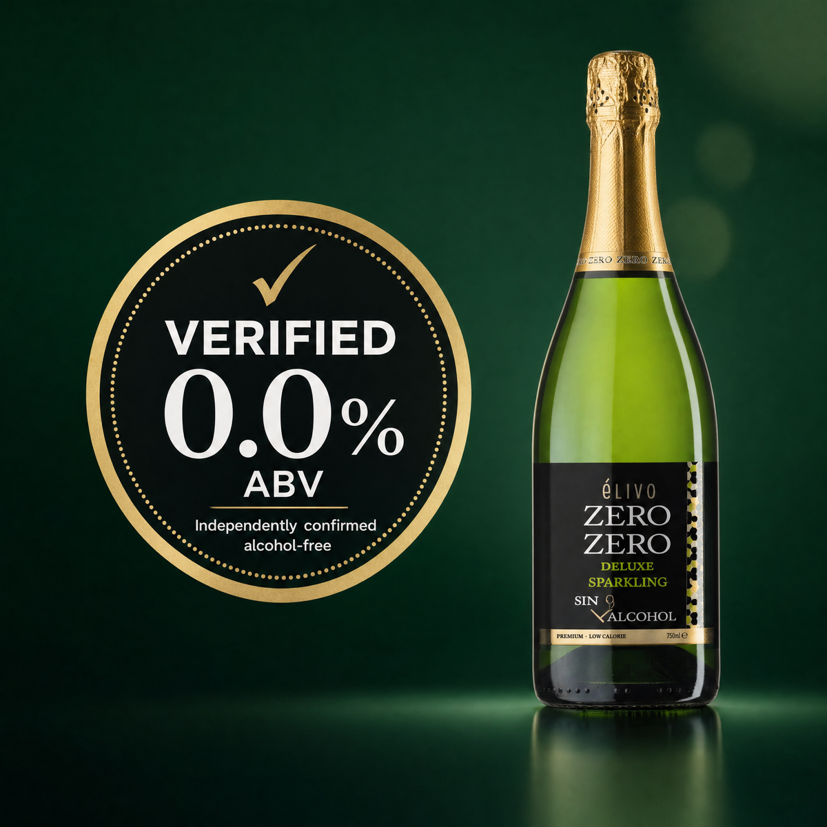 Elivo Deluxe Sparkling — 0.0% ABV