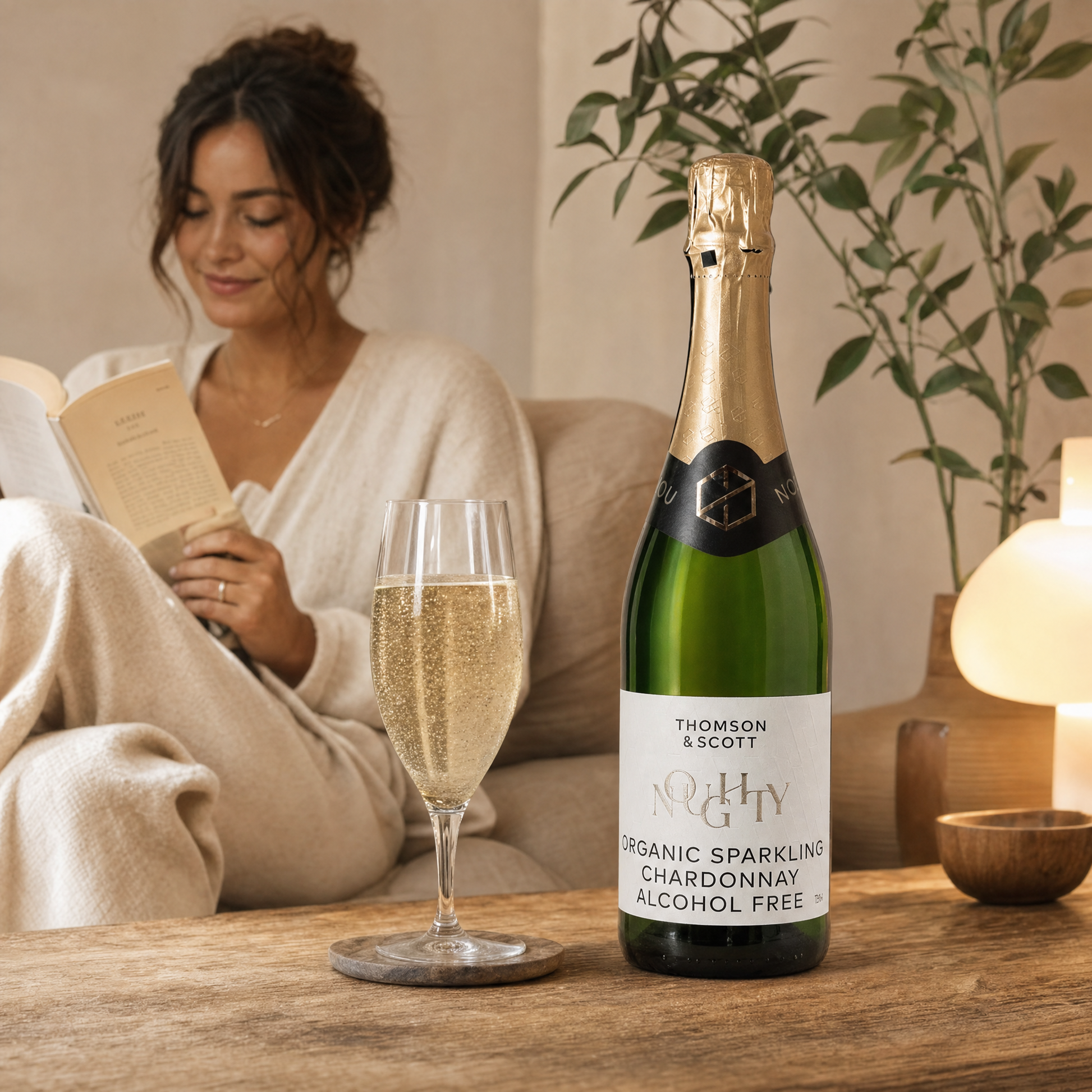 Noughty Chardonnay — Scandi wellness evening