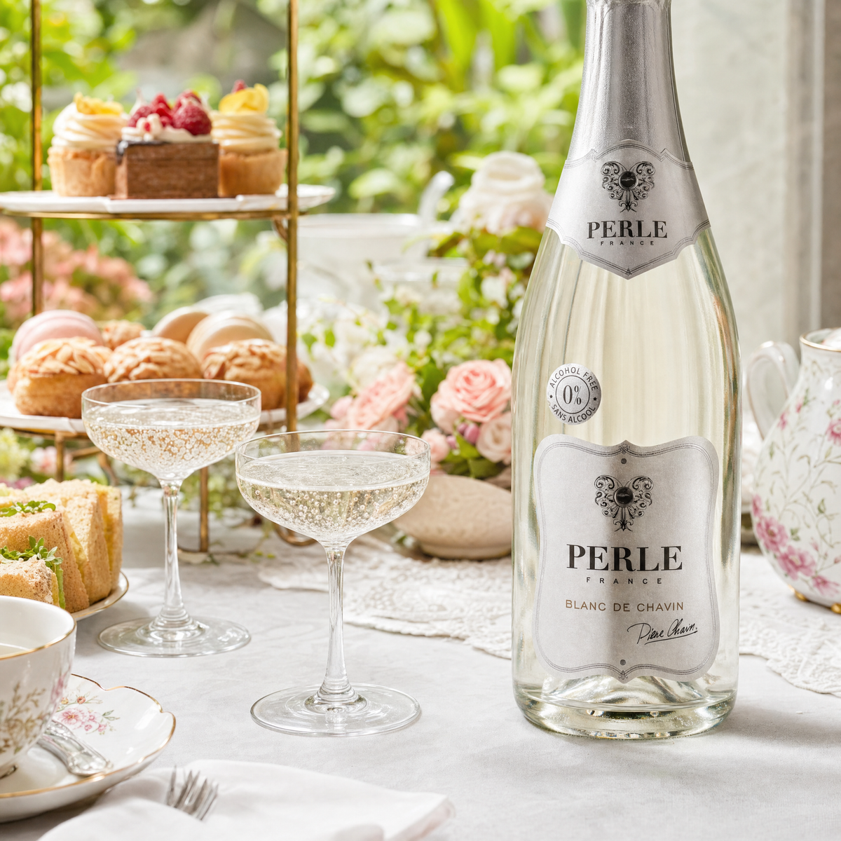 Perle Blanc — conservatory high-tea