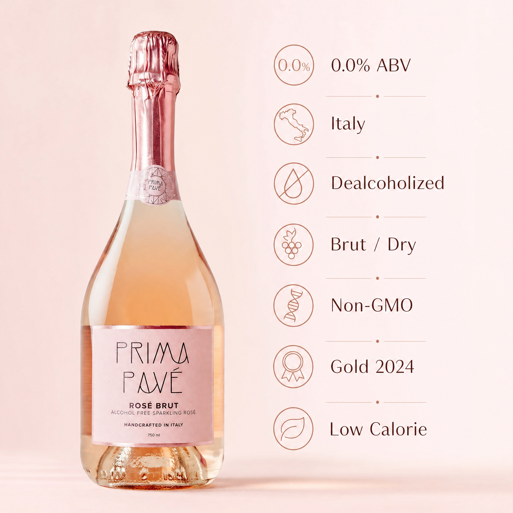 Prima Pavé Rosé Brut — benefits