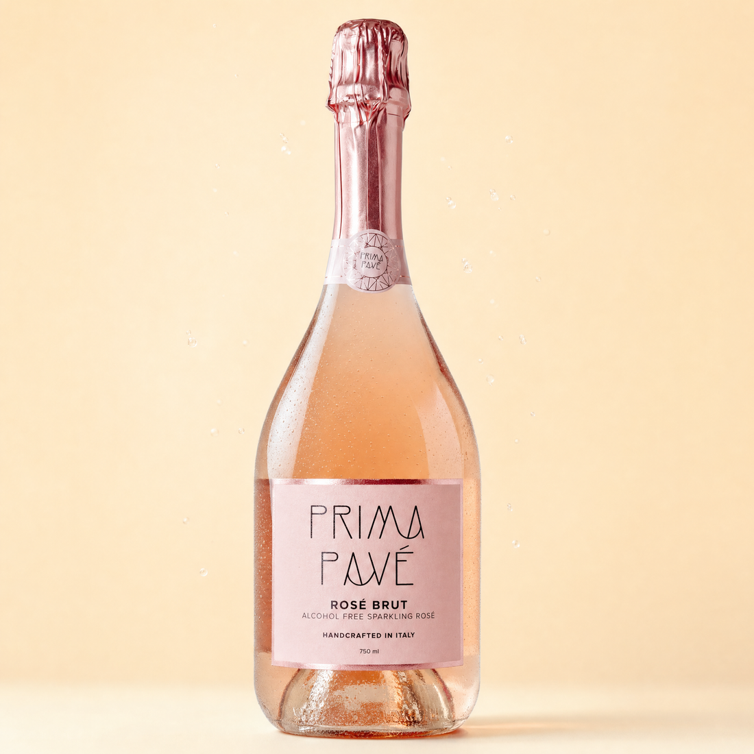 Prima Pavé Rosé Brut 0.0% non-alcoholic sparkling rosé bottle