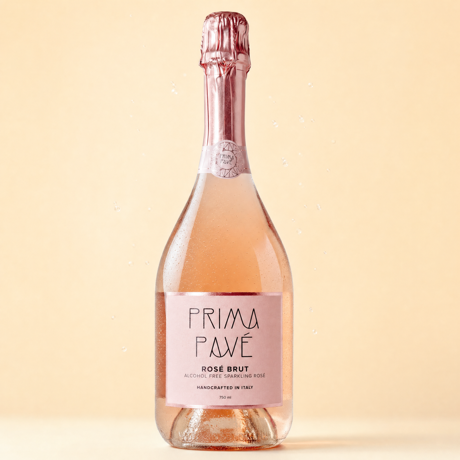 Prima Pavé Rosé Brut 0.0% non-alcoholic sparkling rosé bottle