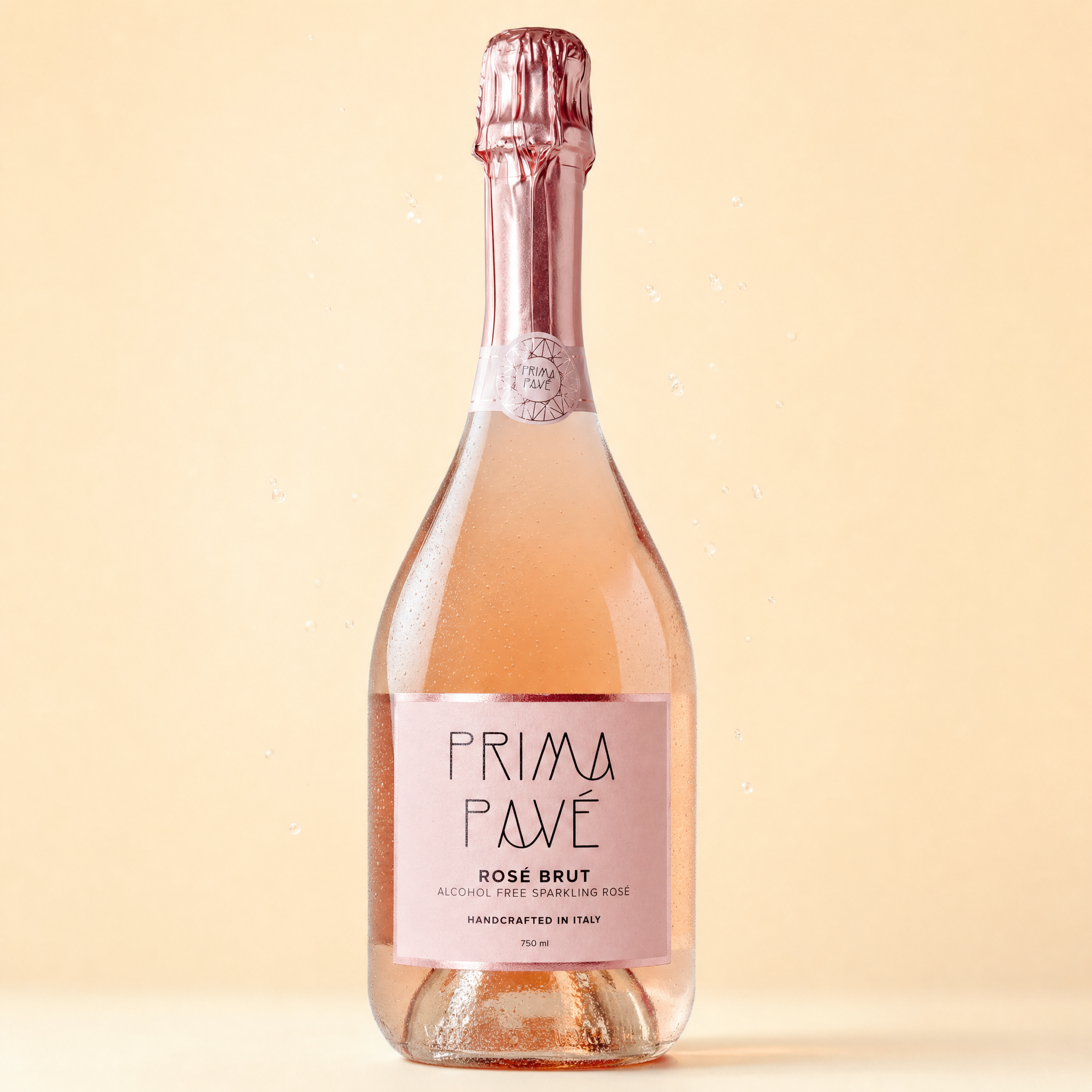 Prima Pavé Rosé Brut 0.0% non-alcoholic sparkling rosé bottle