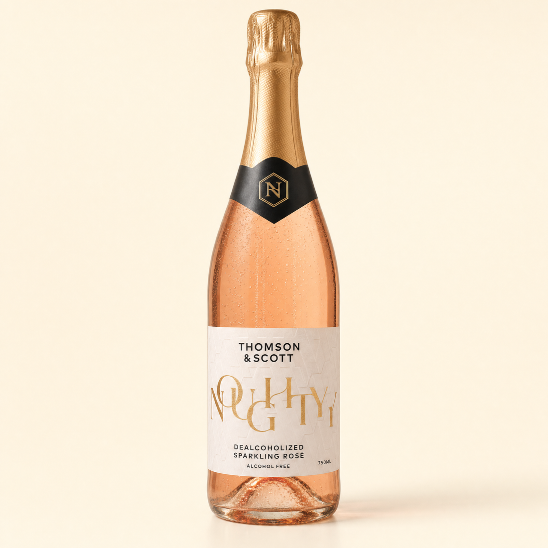 Noughty Organic Sparkling Rosé 0.0% non-alcoholic sparkling rosé bottle