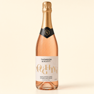 Noughty Organic Sparkling Rosé 0.0% non-alcoholic sparkling rosé bottle