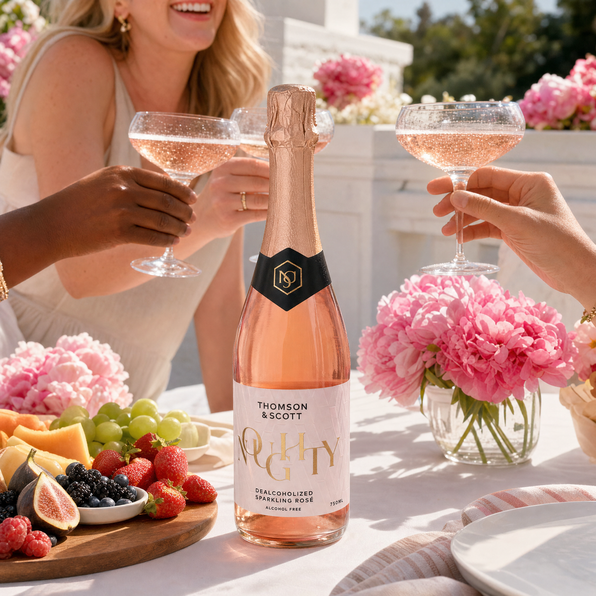Noughty Rosé — friends celebration