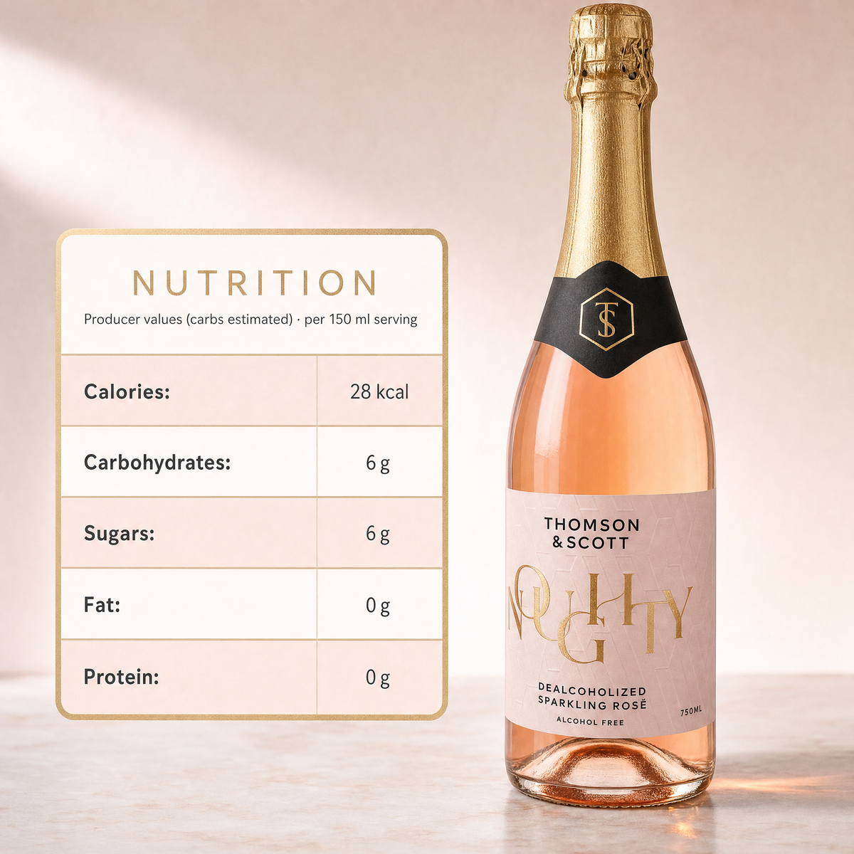 Noughty Rosé — nutrition facts