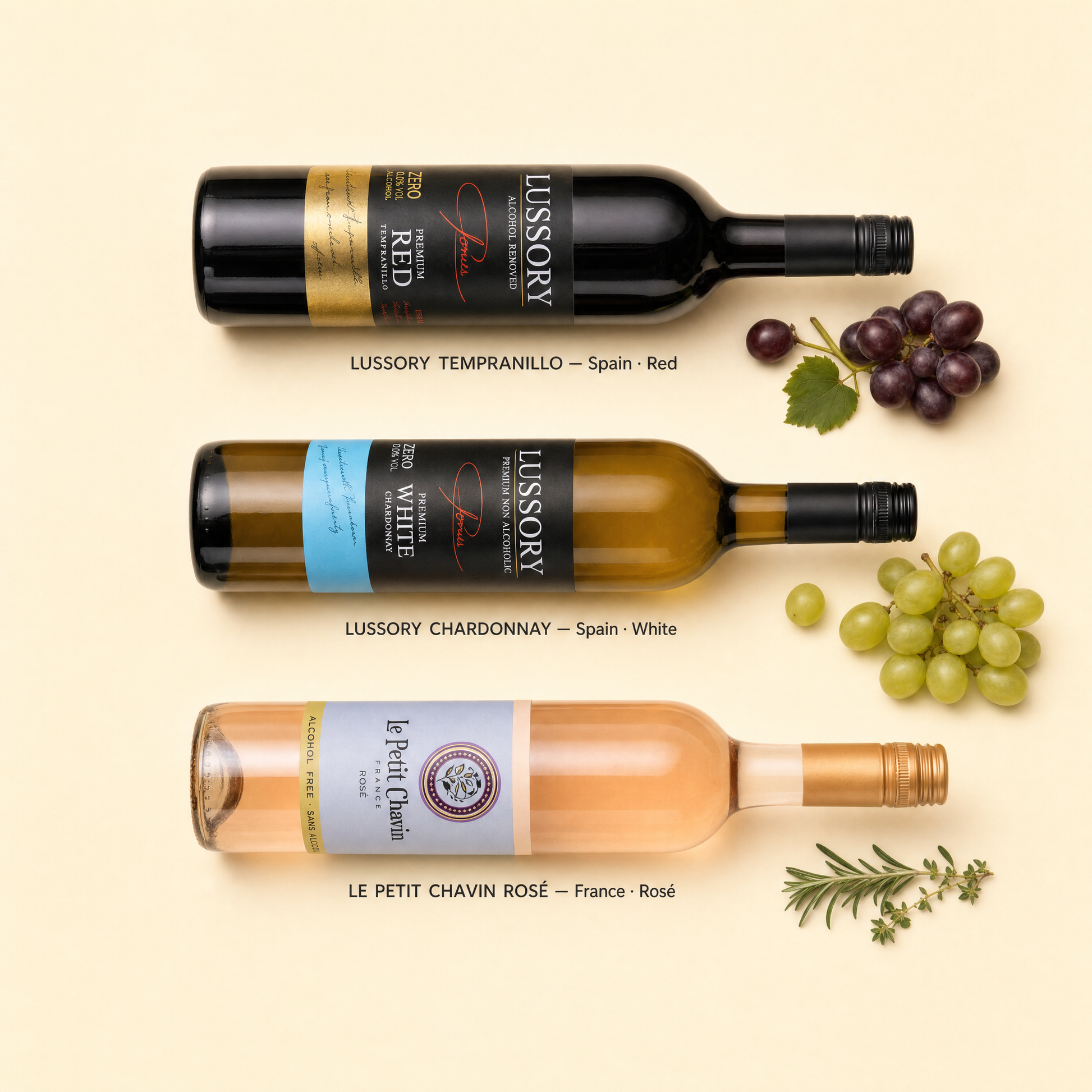 Everyday Elegance Trio — what's inside: red, white and rose from Spain and France