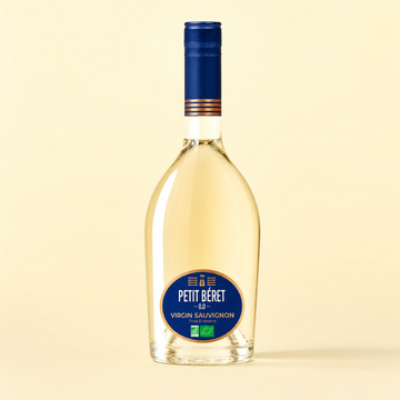 Le Petit Beret Virgin Sauvignon Blanc 0.0% non-alcoholic French white wine - bottle