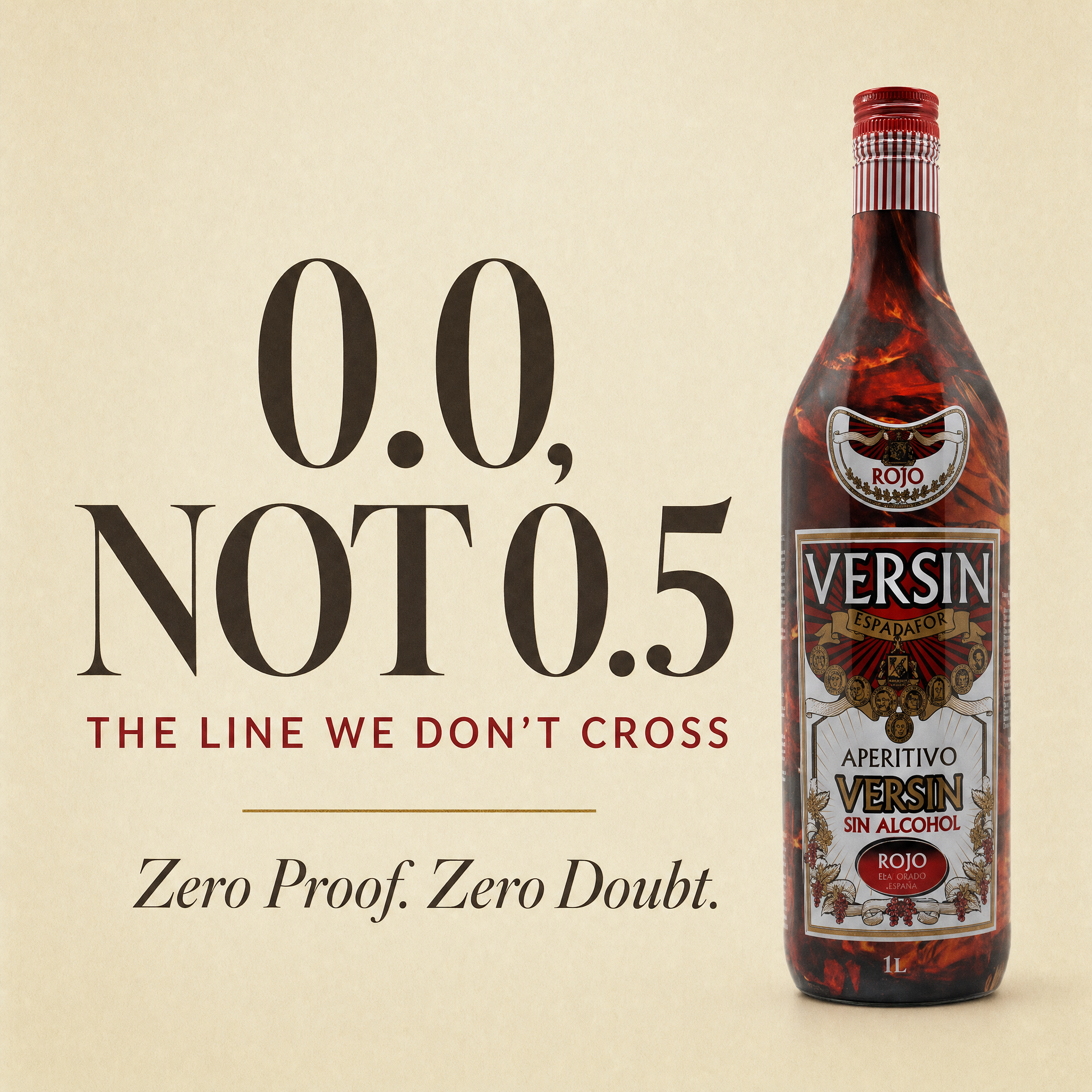 Espadafor Versin 0.0% non-alcoholic Spanish vermouth-style aperitif - 0.0, not 0.5