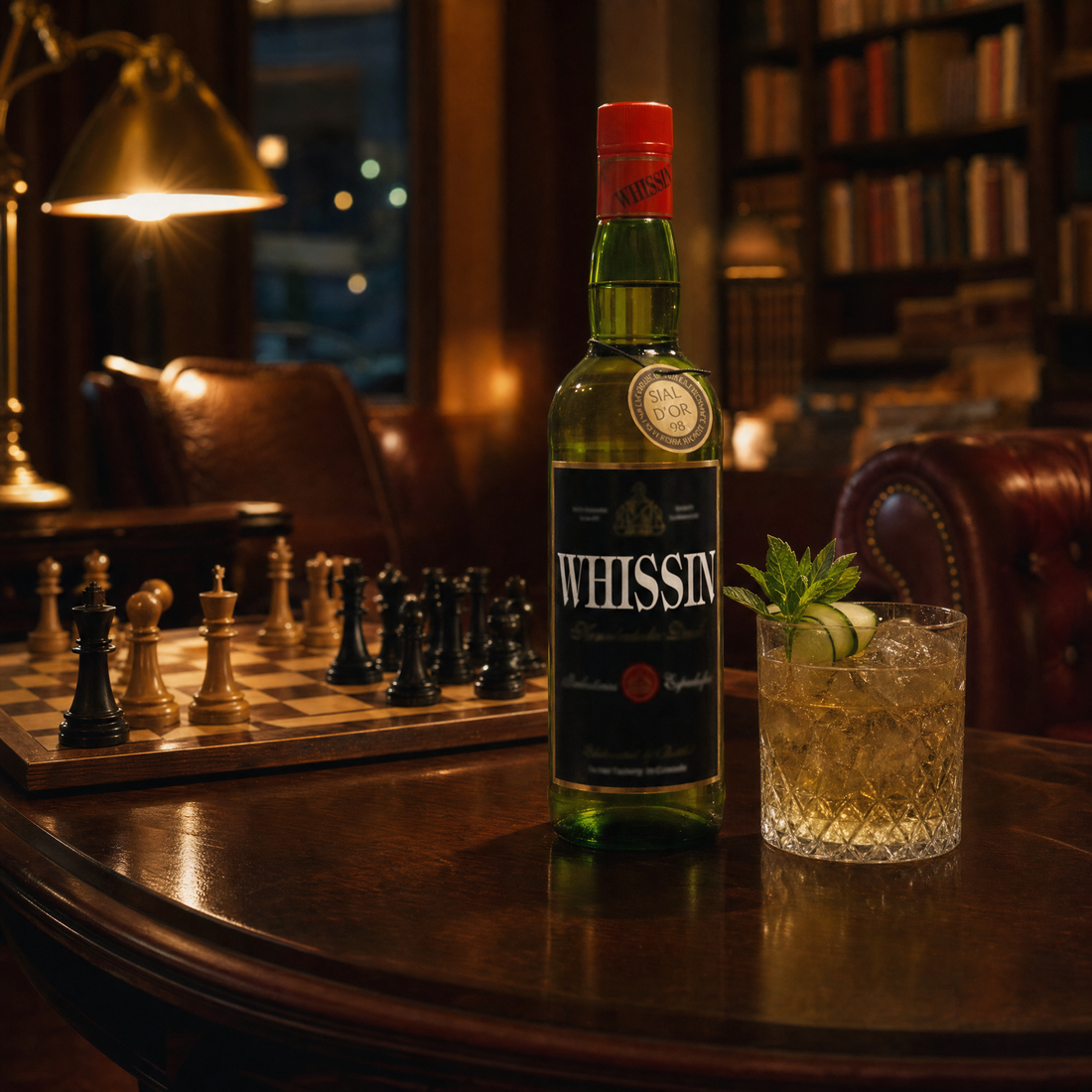 Espadafor Whissin 0.0% non-alcoholic Spanish whiskey-style spirit - bottle