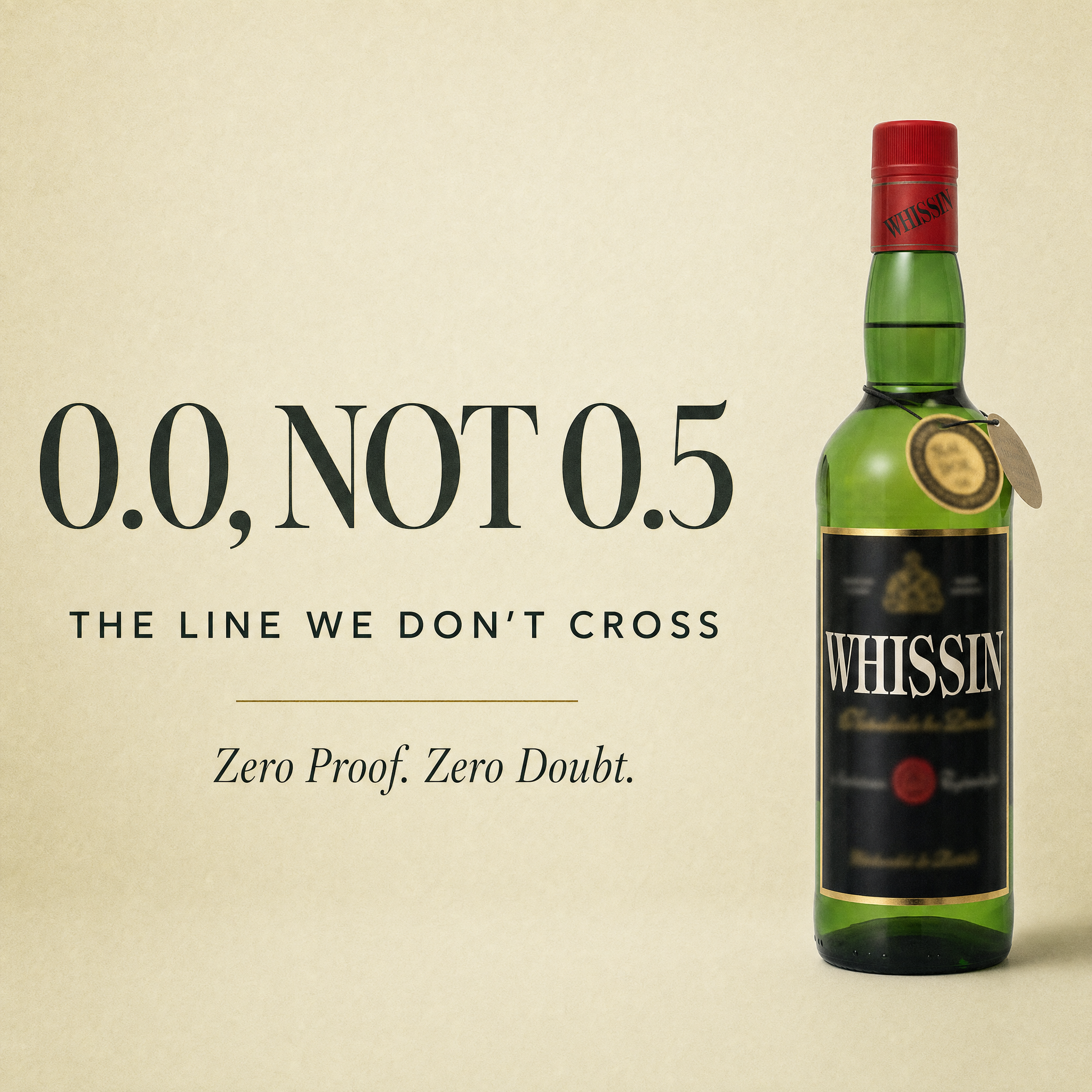 Espadafor Whissin 0.0% non-alcoholic Spanish whiskey-style spirit - 0.0, not 0.5
