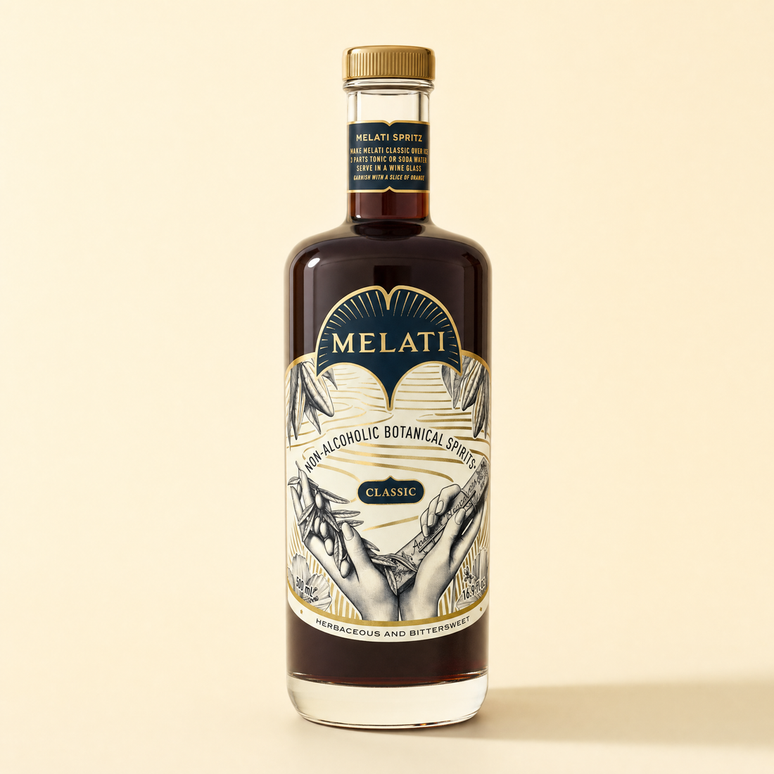 Melati Classic 0.0% non-alcoholic botanical aperitif from Singapore - bottle