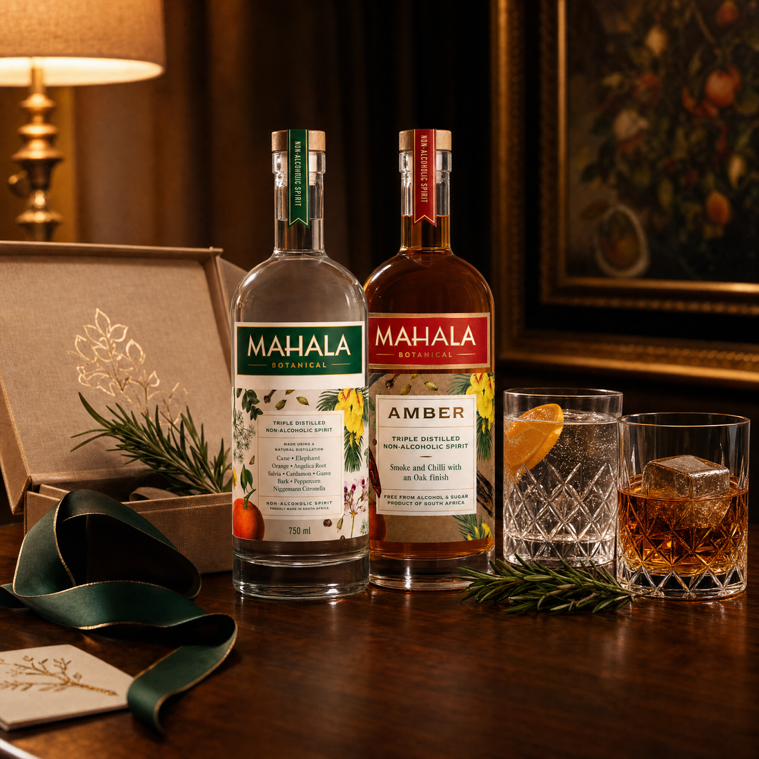 Mahala Botanical bundle - Classic and Amber 0.0% non-alcoholic spirits, two bottles