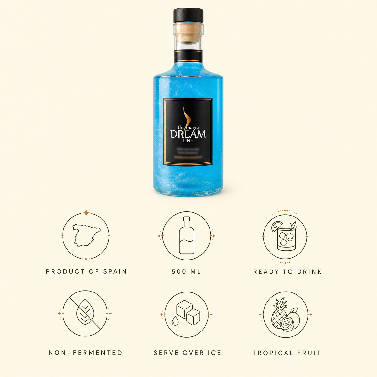 Dream Line Tropical alcohol-free mocktail - product benefits and specifications