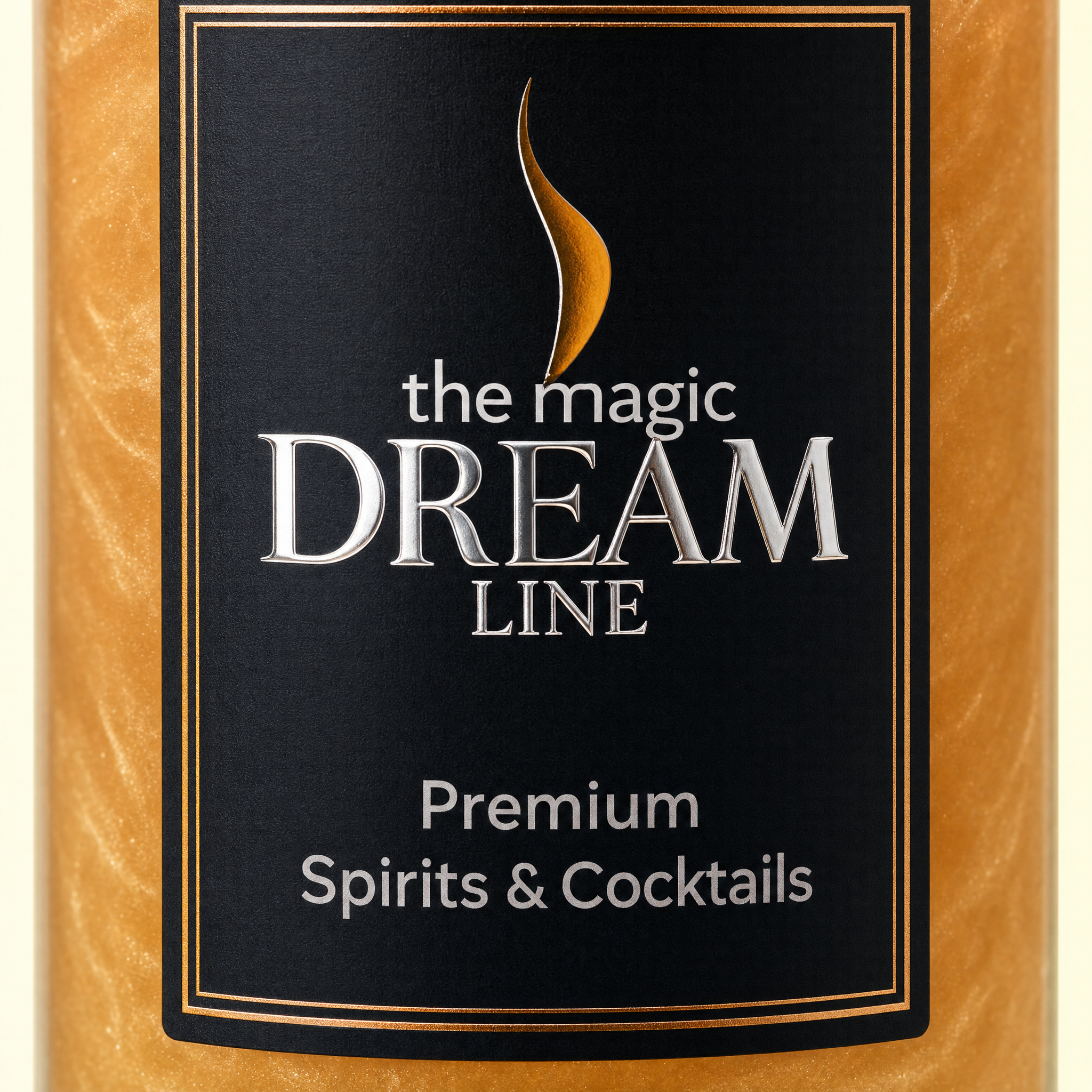 Dream Line Nutwood alcohol-free mocktail - front label detail