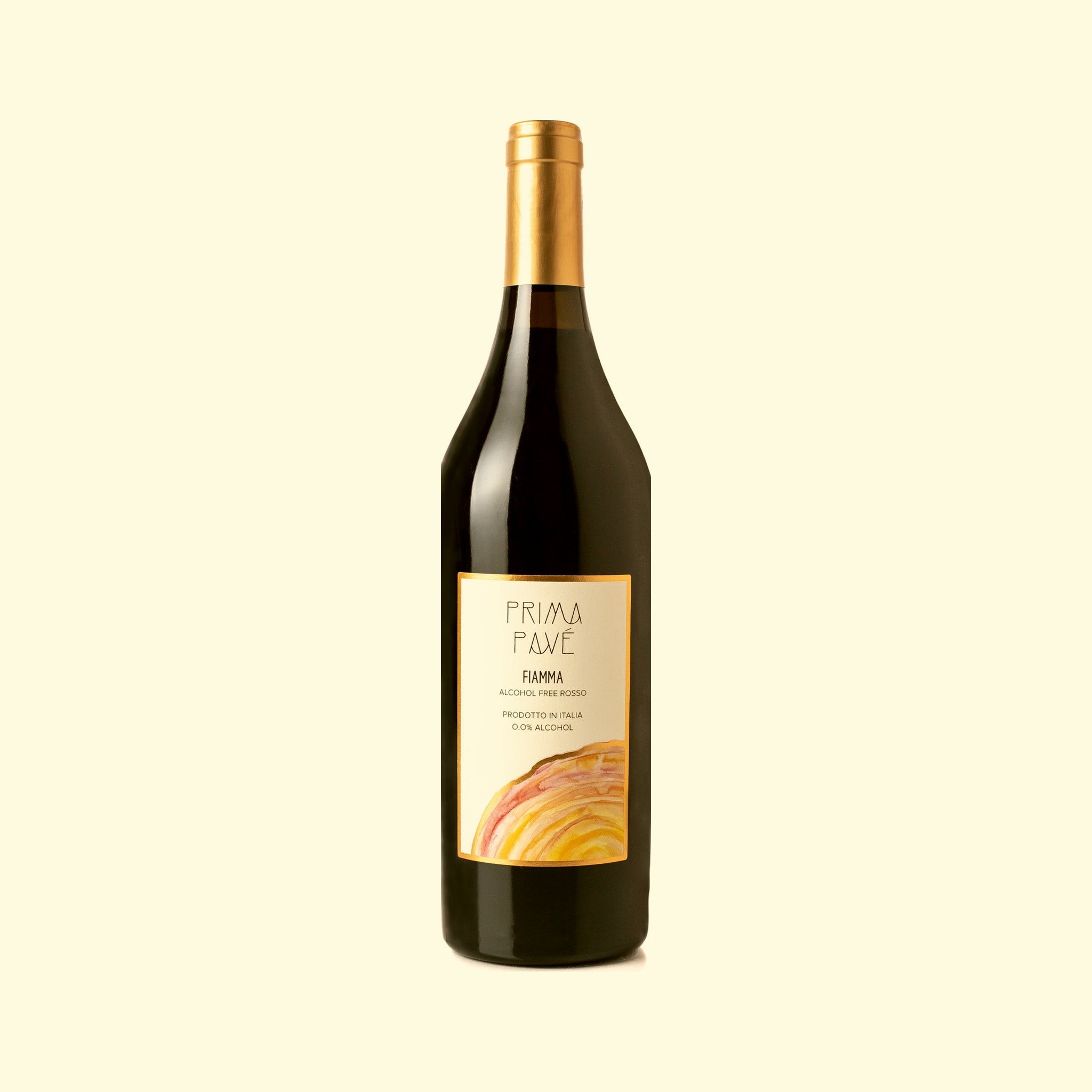 Prima Pavé Fiamma 0.0% — Italian dealcoholized still red wine from Puglia
