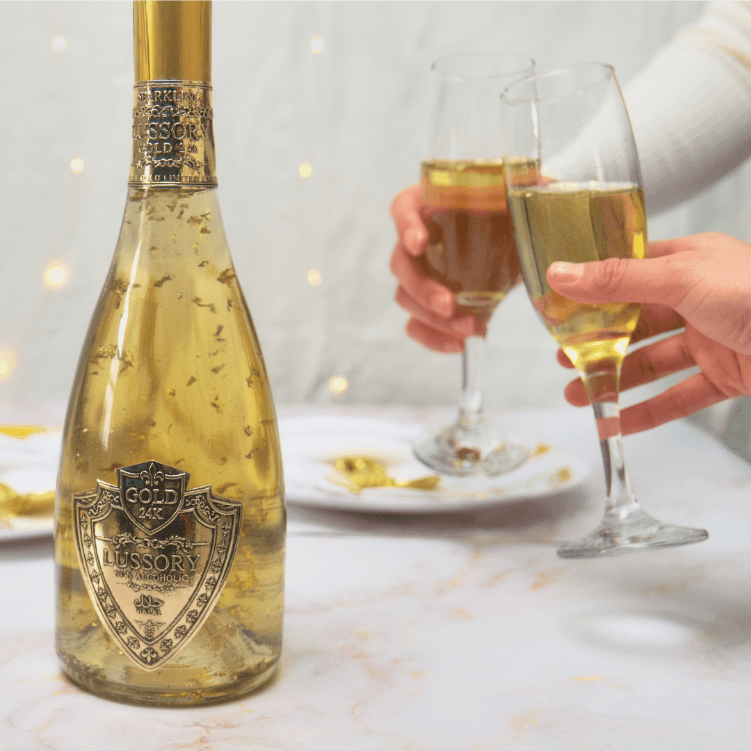 Lussory 24k Gold Sparkling Wine (0.0%) - Halal Wine Cellar