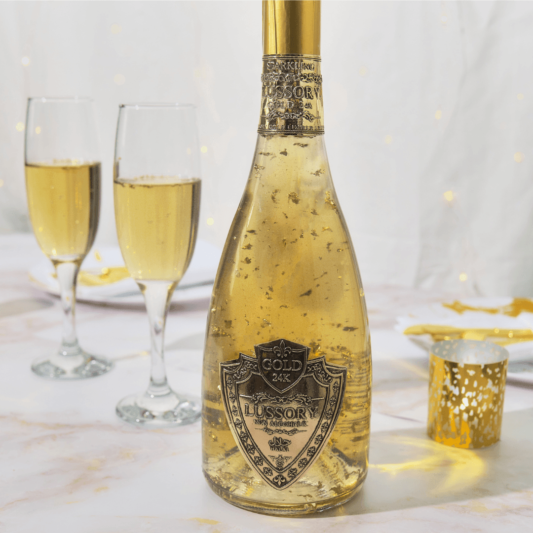 Lussory 24k Gold Sparkling Wine (0.0%) - Halal Wine Cellar