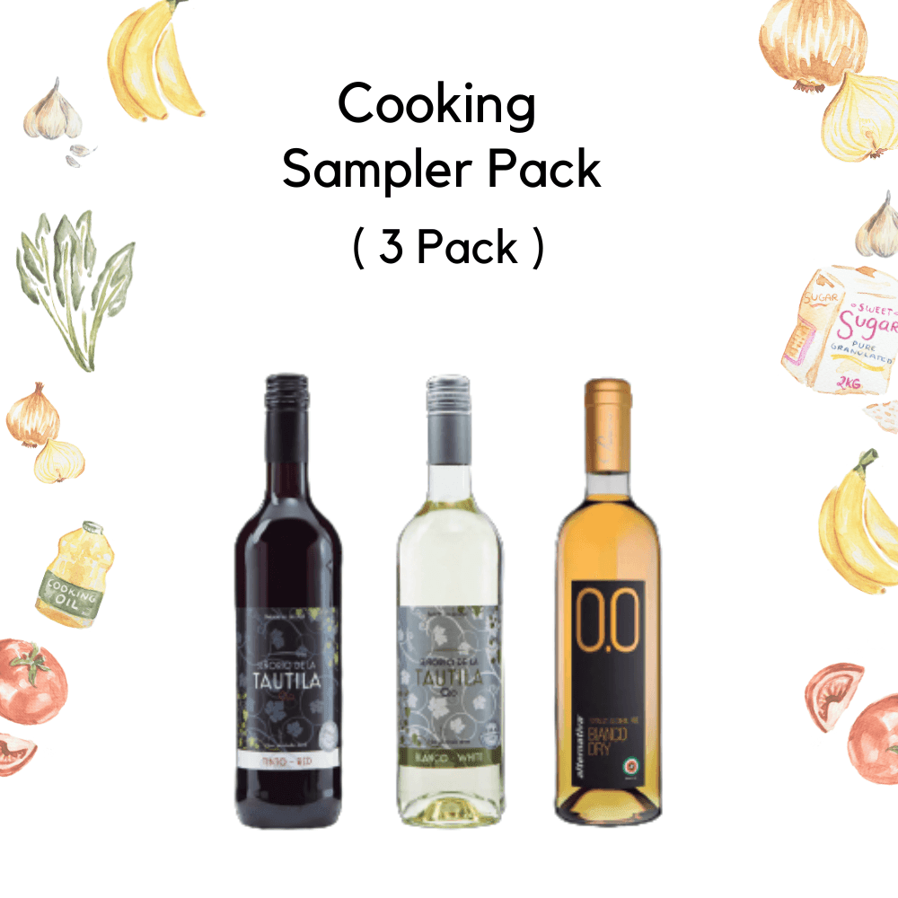 Cooking Non-alcoholic Wine Sampler Pack (3-Bottles) - Halal Wine Cellar